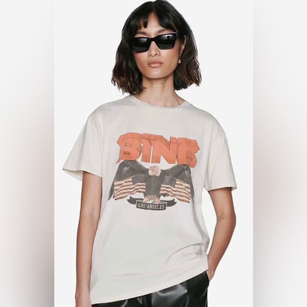 Anine Bing Los Angeles Graphic Tee - Size L